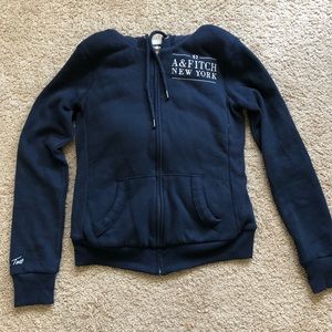 Sherpa Lined Abercrombie & Fitch Zip-Up Hoodie